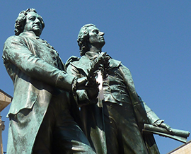 Goethe und Schiller-Denkmal in Weimar